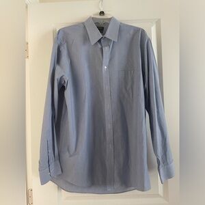 Arrow Blue & White Striped Dress Shirt 16-16.5 34/35